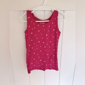 Joe Fresh pink polka dot tank
